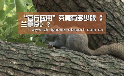 “官方应用”究竟有多少版《兰亭序》?(图2) iOS下载